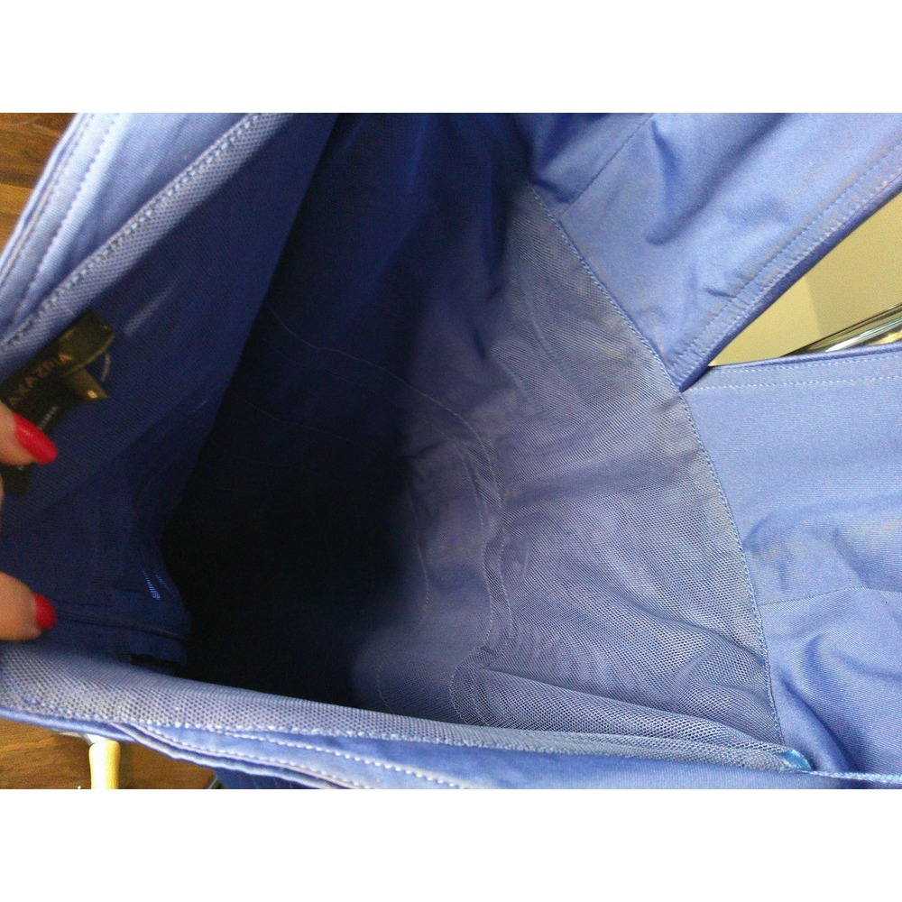 BCBGMAXAZRIA Cocktail‎ Dress Womens 8 Blue Good Satin Tiered Halter Mini - Picture 9 of 12